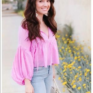 Free People Beaumont Mews peasant top